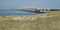 View at the storm barrier Oosterscheldekering in Zeeland, The Netherlands