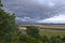 The view of Storm clouds from the ruins of Troy