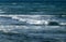 View of a stormy seascape of waves and the Black Sea