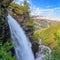 View of the Storseterfossen in Geiranger