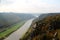 View on the straight river and the landscape in dresden sachsen germany