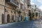 View of street facing the old port of Jaffa in Israel