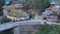 View of street with many wooden houses in Banaue, Philippines