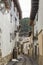 View of a street in Rubielos de Mora, medieval village in the pr