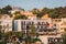 View of the streets resort town of Santa Ponsa in summer