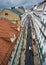 View of the streets and rooftops of Lisbon.