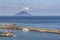 View of Stromboli island from Salina island