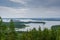 View from Struve Geodetic Arc Oravivuori Triangulation Tower Isoranta Finland lake Finland forest landscape