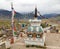 View of Stupa in Padum village Zanskar monastery