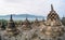 View of the stupas at Borobudur temple in Jogja, Indonesia