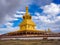 View of the stupas in Yarchen Gar Monastery