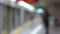 View of the subway station, defocused with bokeh