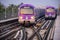 A view of Subway train of Kolkata East West Metro system at Salt Lake Sector V, Bidhannagar, Kolkata on 18th January 2020