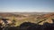 View from Sulovsky hrad castle ruins in Sulovske skaly mountains in Slovakia