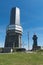 View of the summit of the Great Feldberg in the Taunus with view tower and TV tower, Hesse, Germany