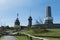 View of the summit of the Great Feldberg in the Taunus with view tower and TV tower, Hesse, Germany