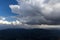 View at the summit of Mor La Ah Mountain with the rain falling far away. Located in the Karen District of KNU