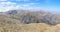 View from the summit of Mountain Babadag 3629 m in Azerbaijan