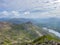 View from summit of Yr Wyddfa (Snowdon) highest mountain in Wales