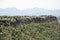 View of sunny Mexican semi-desert landscape