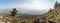 View of the sunrise from the Mount Precipice near Nazareth on the adjacent valley