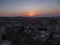 View of sunrise over the new part of Bethlehem