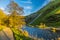 A view at sunset down the River Dove at Dovedale, UK