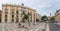 View at the Superior Court of Justice of Andalusia, Ceuta and Melilla, St. Ana square with San Gil and Santa Ana Church as