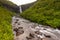 View of the Svartifoss waterfall, Iceland