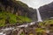 View of the Svartifoss waterfall, Iceland