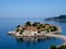 View of Sveti Stefan island Montenegro