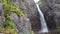 View of Sweden`s highest waterfall