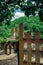 View of the Sweetwater Creek State Park and mill ruins in Douglas County outside Atlanta, USA