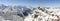 View on the Swiss alps from mount Titlis