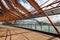 View of Sydney Harbour Bridge from inside Sydney Opera House