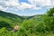 View of Szarvasko village and the Bukk mountains, Hungary