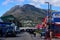 View of Table Mountain from Hout Bay, South Africa