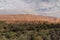 View of the Tafilalet Oasis and the town of Erfoud, Morocco