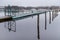 View of the The Tahtiniemi Bridge, a cable-stayed harpform bridge in Heinola, Finland.