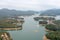 view of Tai Lam Chung reservoir in Hong Kong 17 Dec 2021