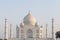 View on Taj Mahal with four minarets in Agra