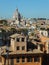 View taken from the top of the Spanish Steps in Rome looking towards the Basilica of SS. Ambrose and Charles