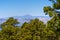 View from the Tamadaba forest on Gran Canaria to the Pico de Teide on Teneriffa