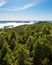 View of Tampere Finland taken at Pyynikki lookout tower