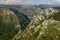 View of Tara canyon from Curevac mountain, Montenegr