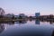 View of Tartu city over the Emajogi river.