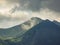 View on Tatras in Poland from route to Nosal peak.