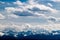 View on Tatry in Poland from Nowy Targ in winter time with cloud