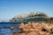 View of Tavolara island from Una piccola spiaggia