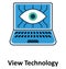 View Technology Isolated and Vector Icon for Technology